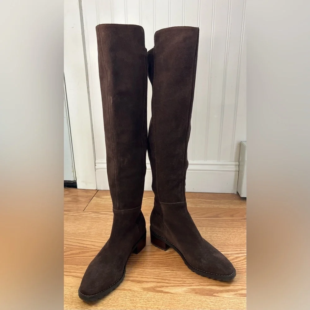 🏷️ Blondo Sierra Waterproof Over the Knee Boots size 6M in Brown Suede
